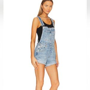 Denim Blue Women's Overall Shorts
